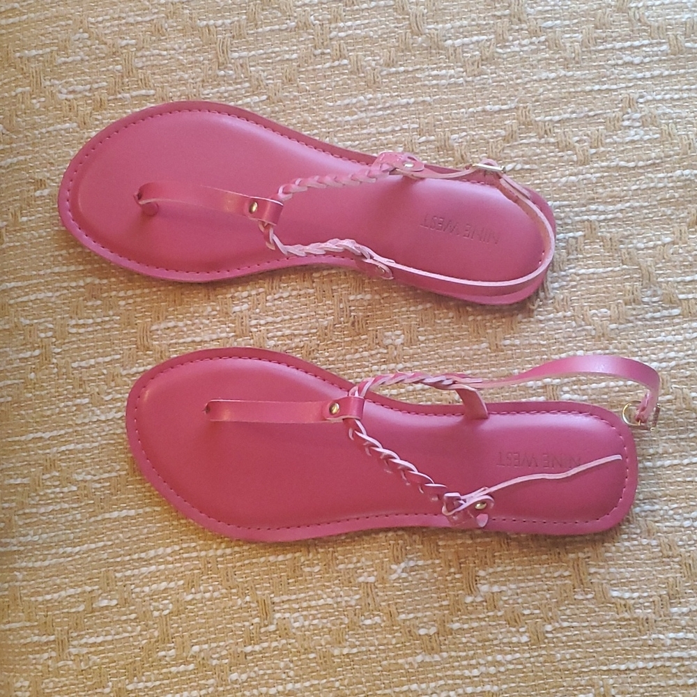 Nine west thong sandals 9 1/2